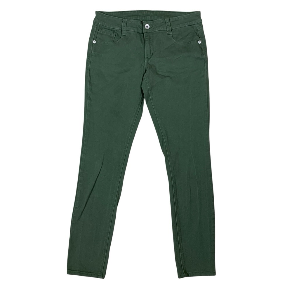 Alloy Apparel Green Stretch Skinny Jeans Pants Women's 13x32 Casual Cotton Blend